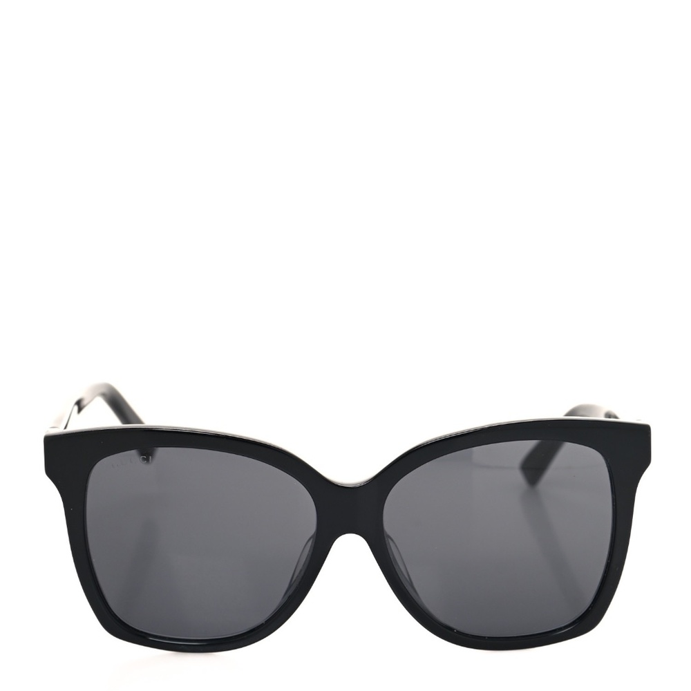 Gucci Black with Signature Web Stripe Sunglasses 👜 - Picture 2 of 6